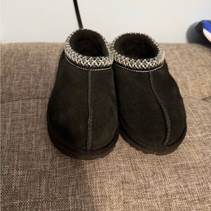 UGG Black Suede Slip-On Shoes